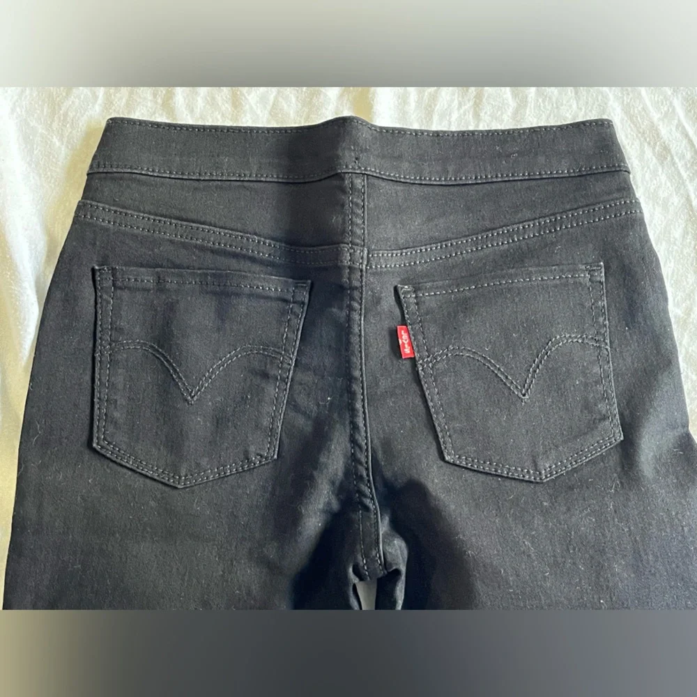 Brand New Girl Levi’s Black Skinny Leggings / Jeans - Picture 8 of 13